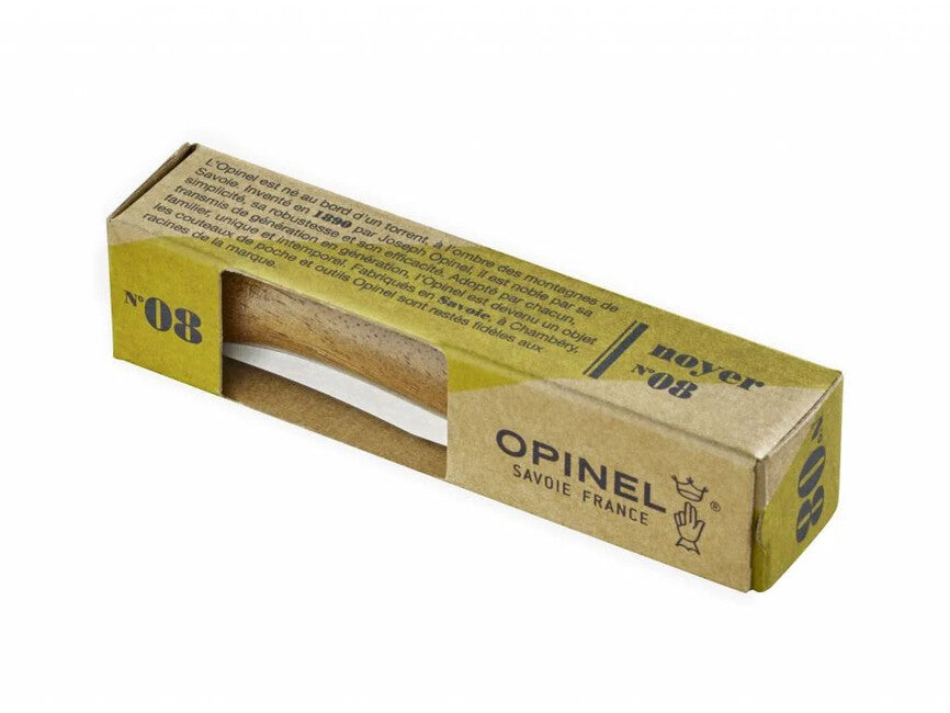 Opinel Vri Coltello pieghevole n°08 inox, noce