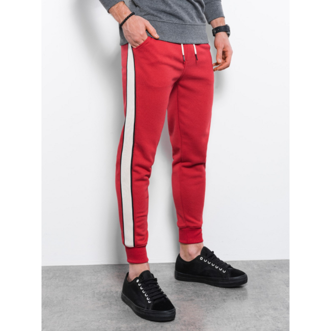 Ombre Men's Sweatpants P865, Red