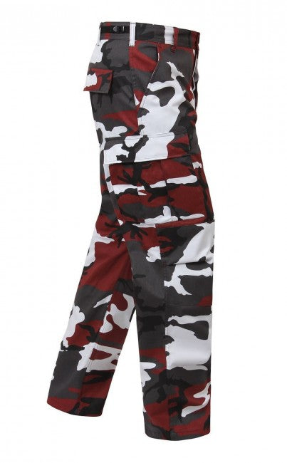 O&T Pantaloni da uomo BDU, rossi Tiger