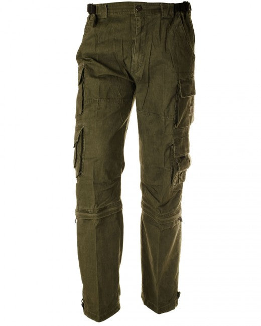 O&T Wales pantaloni cargo da uomo, oliva