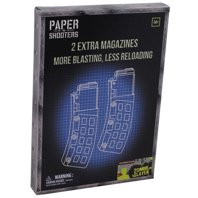 Paper Shooters Paper Shooters set di pistole pieghevoli Zombie Magazine, 2 confezioni