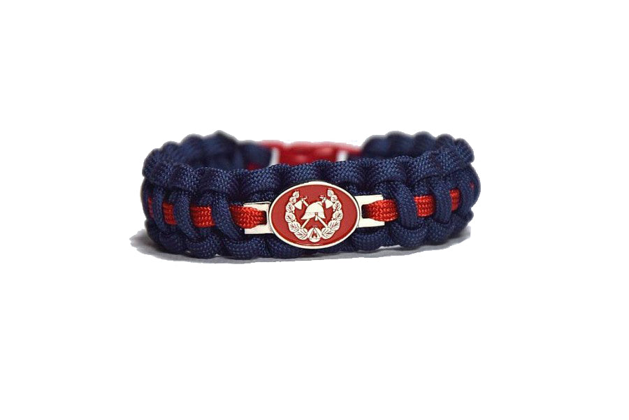Cordell Bracciale in paracord Vigile del Fuoco Fiero 1,9 cm, blu