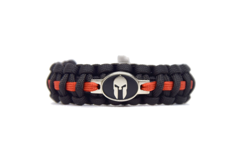 Cordell Spartan braccialetto fibbia in metallo larghezza 2,1 cm, nero-rosso