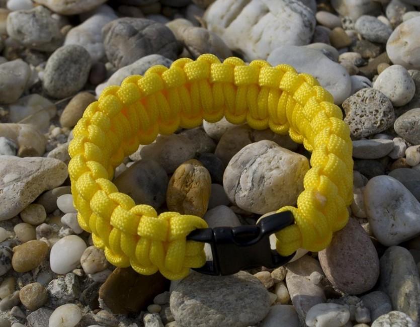 O&T braccialetto paracord, giallo