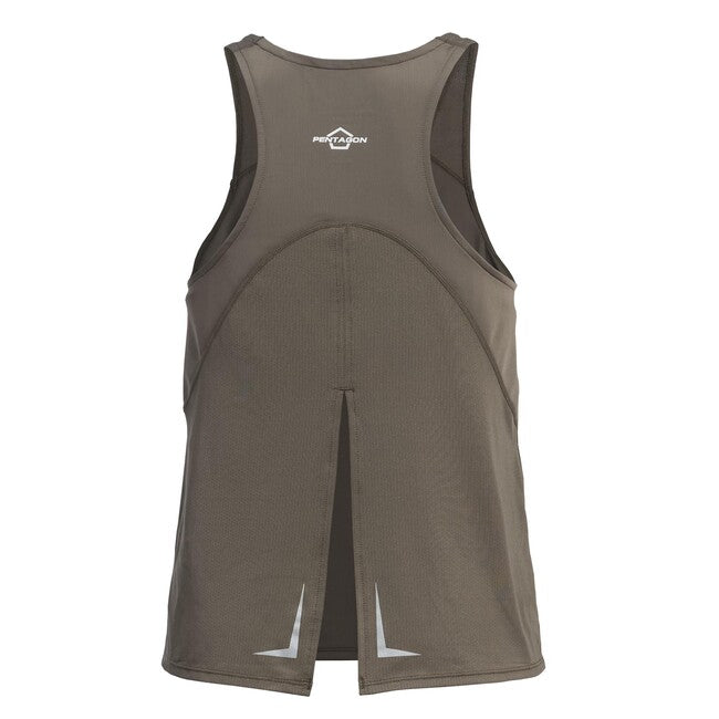 Pentagon Aria Tank Top T-shirt sportiva da donna, grigio scuro