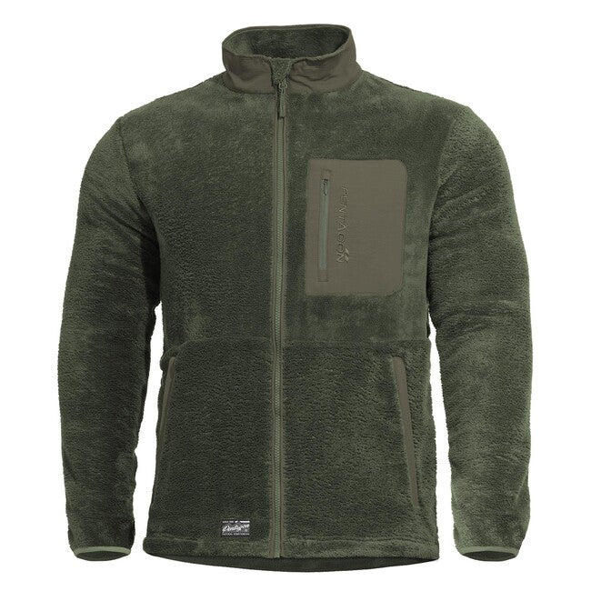 Pentagon Grizzly felpa con cappuccio in pile, ral7013