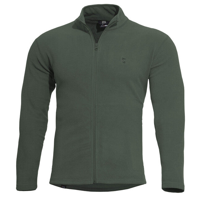 Pentagon Felpa con zip in pile ELK, oliva