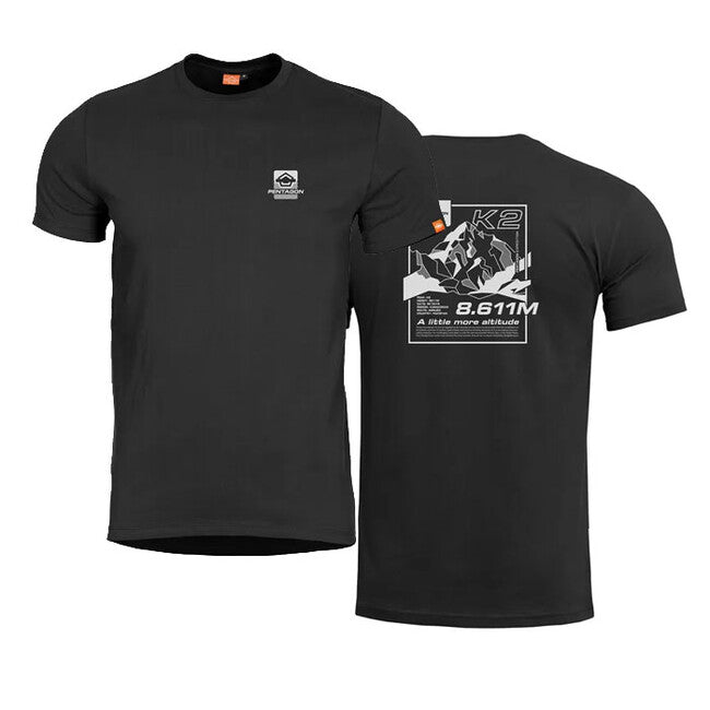 Pentagon K2 Mountain maglietta, nera