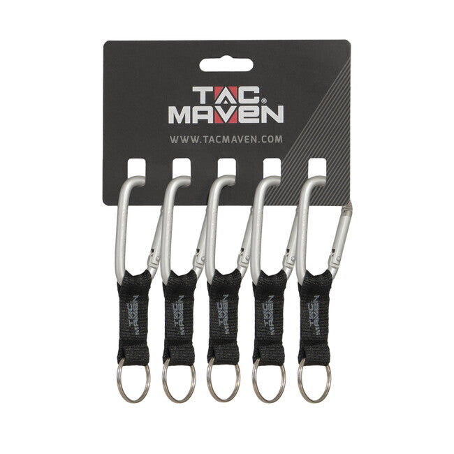 Pentagon Moschettone per chiavi 7 mm, grigio