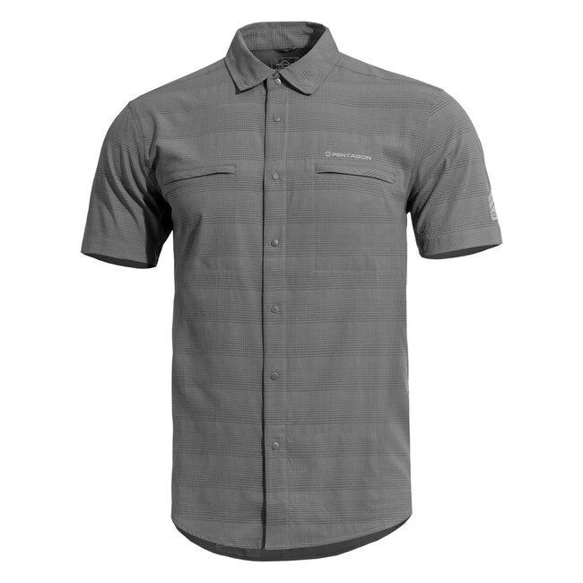Pentagon Ripple camicia a maniche corte, grigia