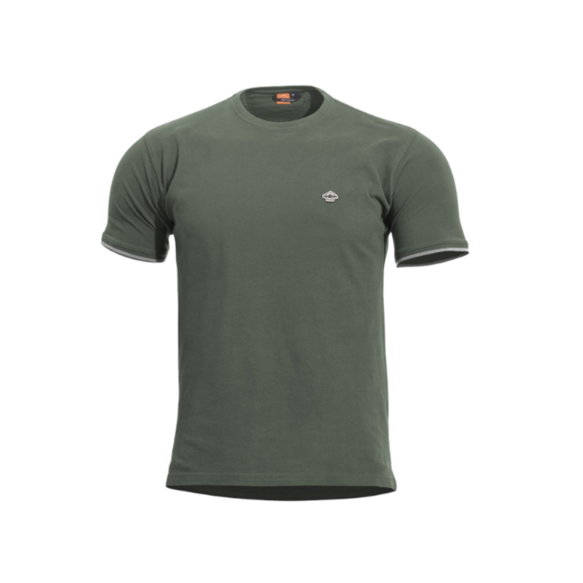 Pentagon Levantes t-shirt con girocollo, verde mimetico