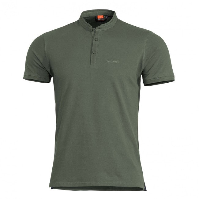 Pentagon Levantes maglietta henley, verde mimetico
