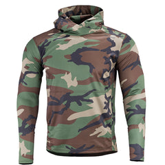 Pentagon Orion maglietta funzionale con cappuccio, woodland