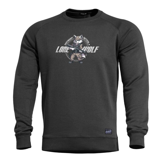 Pentagon Lone Wolf felpa senza cappuccio, nera