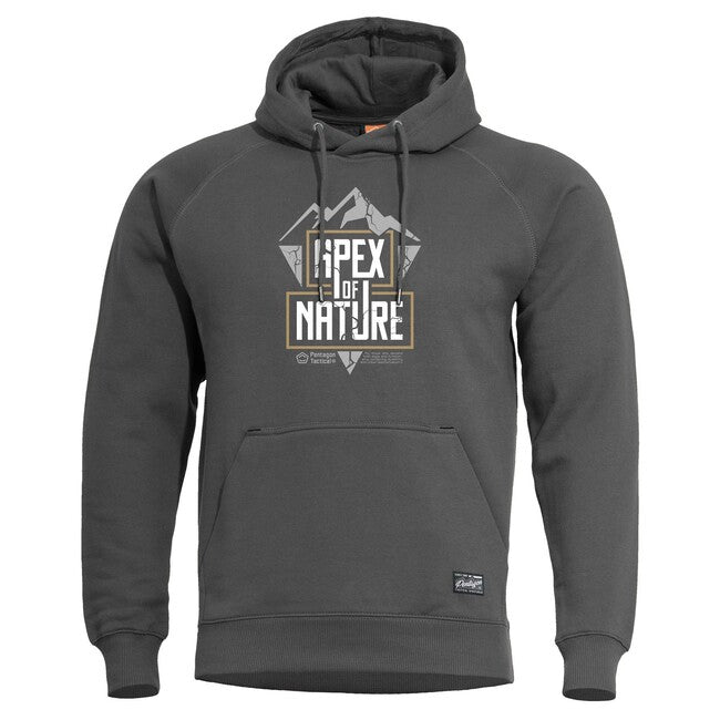 Pentagon Apex of Nature felpa con cappuccio, grigia