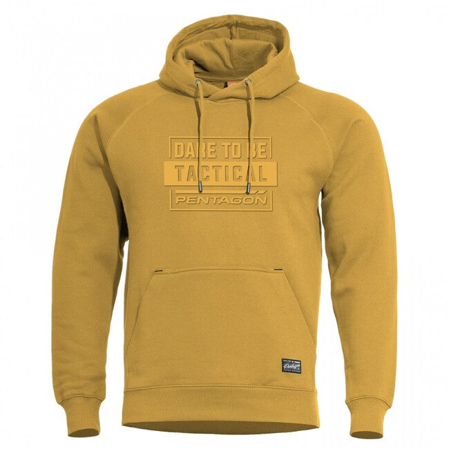 Pentagon Phaeton "Dare To Be Tactical" felpa con cappuccio, gialla