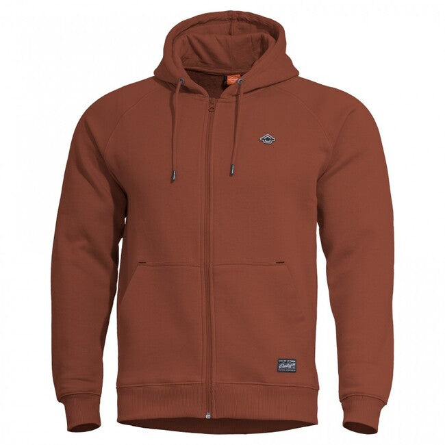 Pentagon Phaeton felpa con cappuccio con cerniera, bordeaux