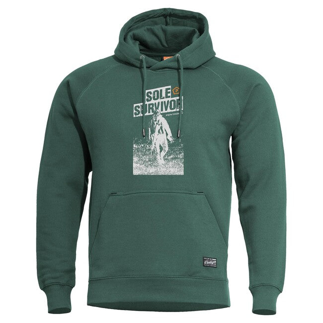Pentagon Phaeton "Sole Survivor" felpa con cappuccio, verde SpringBok