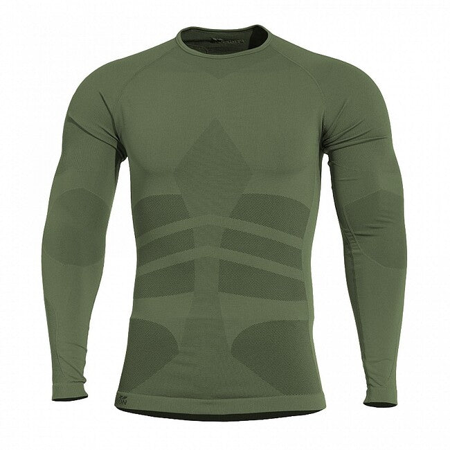Pentagon Plexis camicia a maniche lunghe, verde mimetico