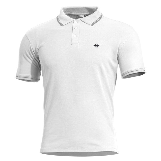 Pentagon Aniketos Stripes polo, bianca
