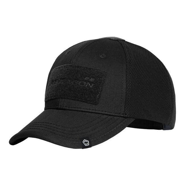 Pentagon Raptor Cappello in Twill/Mesh, nero