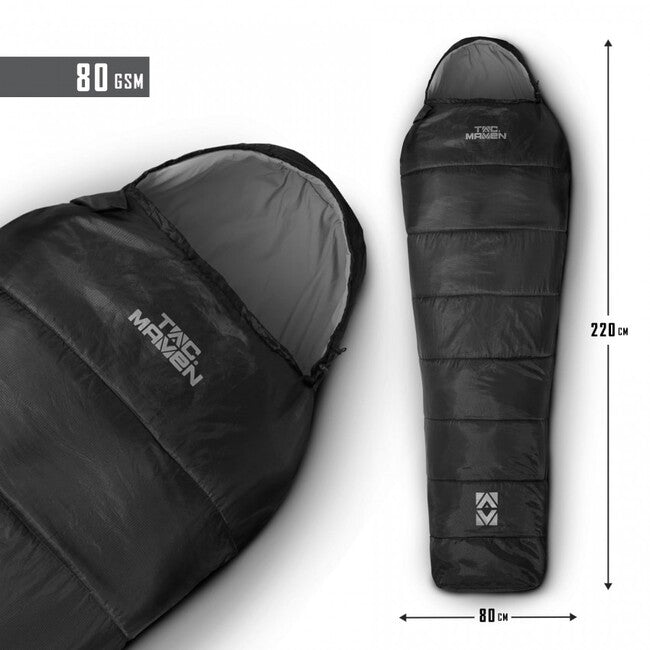Pentagon Cocoon sacco a pelo, nero
