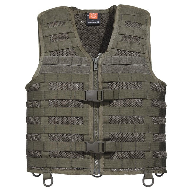 Pentagon Thorax gilet tattico in rete molle, oliva