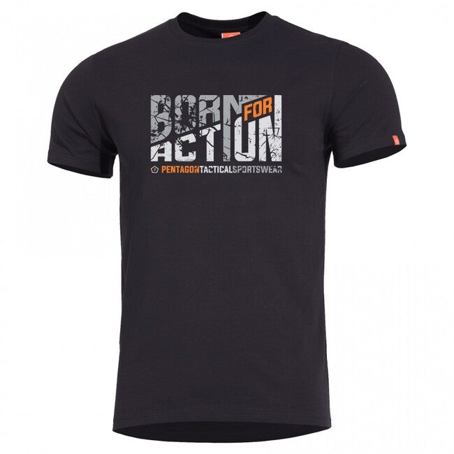 Pentagon Born for Action maglietta, nera