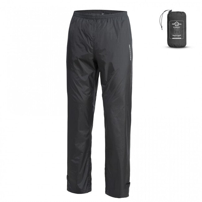 Pentagon Cloudburst Packable pantaloni unisex, neri