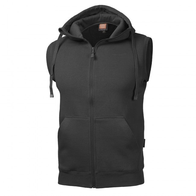 Pentagon gilet con cappuccio, nero