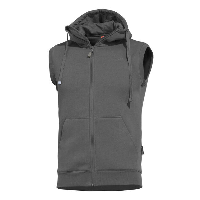 Pentagon Gilet con cappuccio, grigio lupo