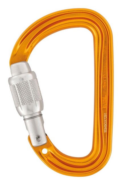 Petzl Sm'D moschettone a vite, con chiusura a vite