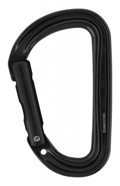 Petzl SMD WALL moschettone D senza blocco di sicurezza, nero