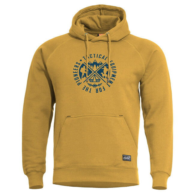 Pentagon Phaeton Hood "Pionieri" felpa con cappuccio, gialla toscana