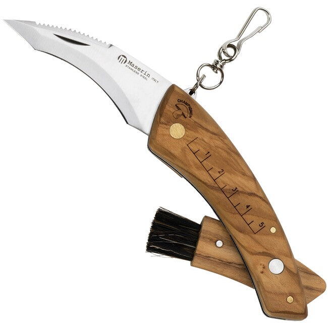 Maserin Pilz Coltello per funghi Legno d'ulivo