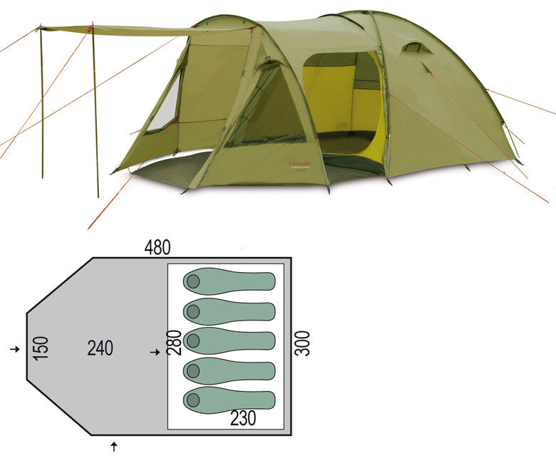 Pinguin Campus 5 duralu tenda, verde