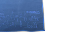 Pinguin Micro asciugamano Map 40 x 40 cm, blu