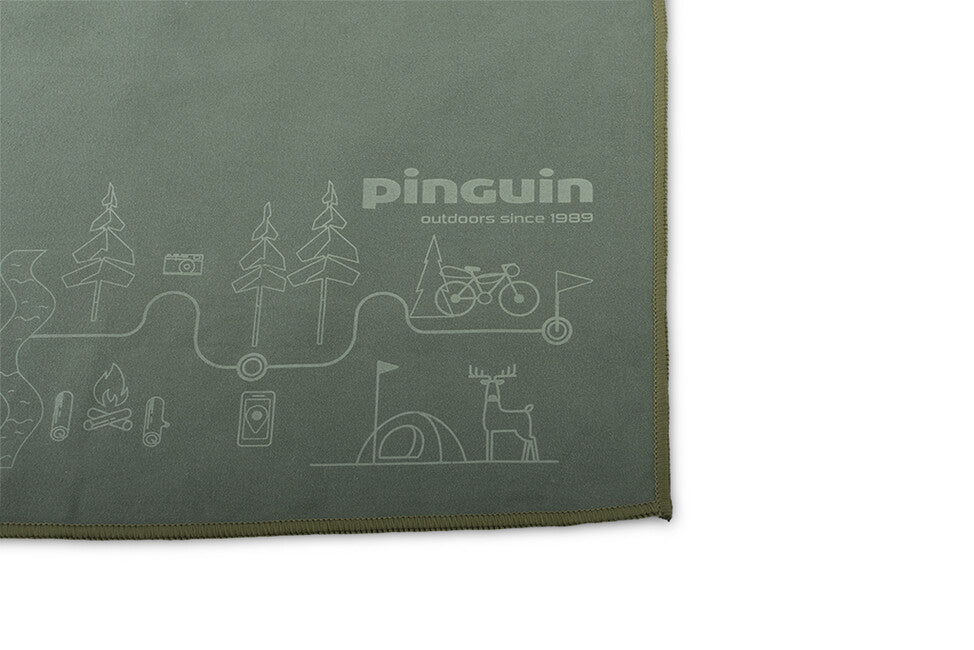 Pinguin Micro asciugamano Map 40 x 40 cm, grigio