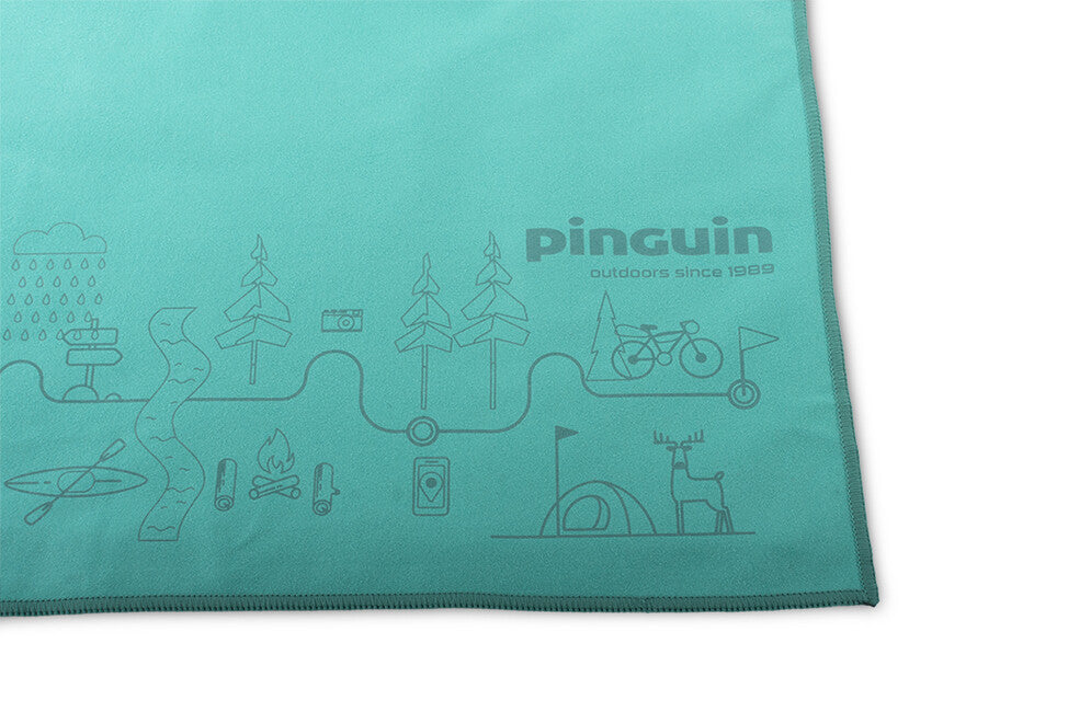 Pinguin Micro asciugamano Map 60 x 120 cm, benzina