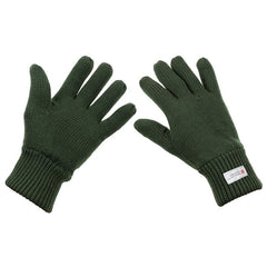 MFH Πλεκτά Γάντια με Μόνωση 3M™ Thinsulate™, OD green