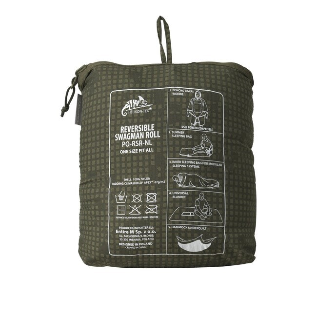 Helikon-Tex Swagman Roll poncho reversibile, mitchell camo leaf / mitchell camo clouds