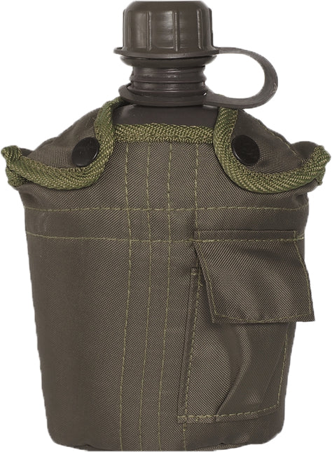 Mil-Tec US borraccia 1l con tazza in alluMinio, oliva
