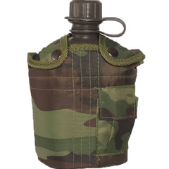Mil-Tec US Παγούρι Πεδίου 1l με Κύπελλο ALU, woodland
