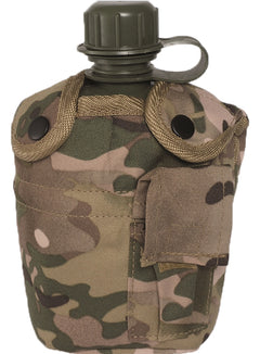 Mil-Tec Πολεμική Φιάλη ΗΠΑ 1L με Μπολ ALU, Multicam