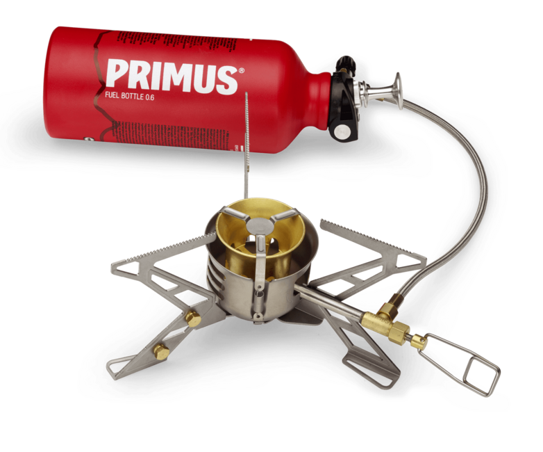 Primus OmniFuel II fornello con bottiglia di combustibile e custodia