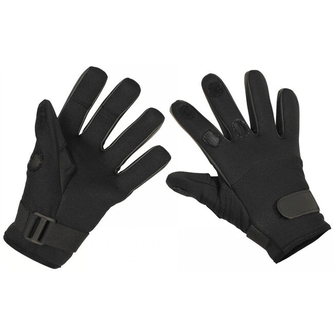 MFH Guanti in neoprene Mesh, neri