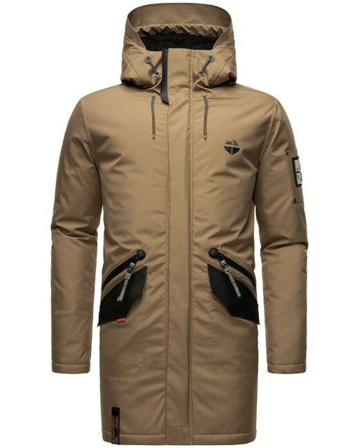 Stone Harbour Ragaan giacca invernale da uomo con cappuccio, marrone