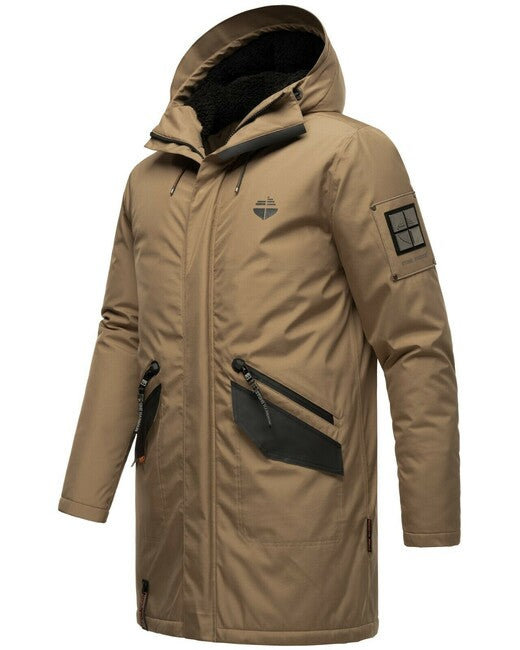 Stone Harbour Ragaan giacca invernale da uomo con cappuccio, marrone