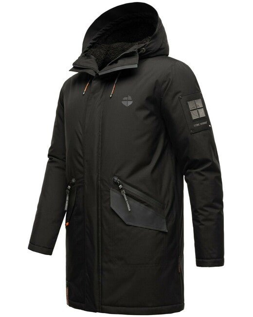 Stone Harbour Ragaan giacca invernale da uomo con cappuccio, nera