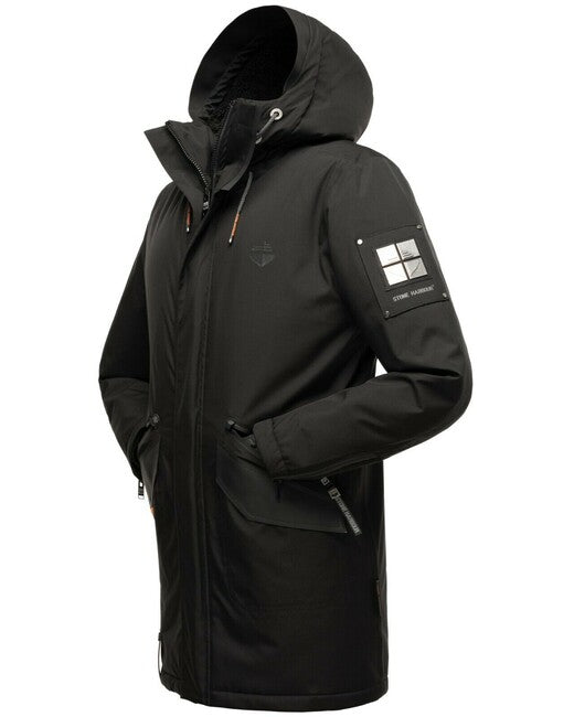 Stone Harbour Ragaan giacca invernale da uomo con cappuccio, nera